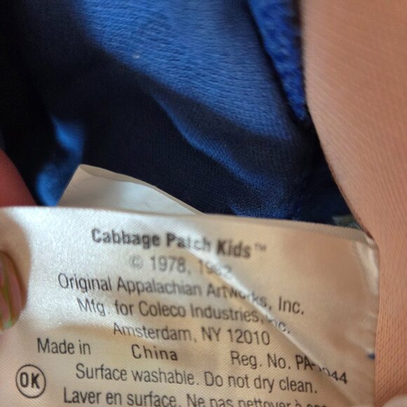 Vntg Cabbage Patch Kids Limited Edition Boy&Girl Twins 1985 Dark Blue Outfits - Picture 12 of 12